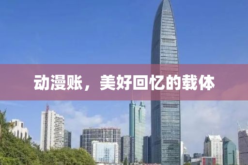 动漫账，美好回忆的载体