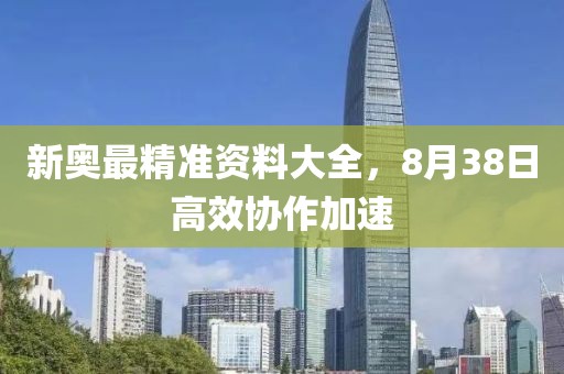 新奥最精准资料大全，8月38日高效协作加速