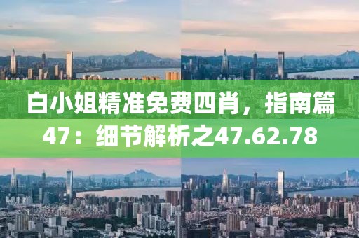 白小姐精准免费四肖，指南篇47：细节解析之47.62.78