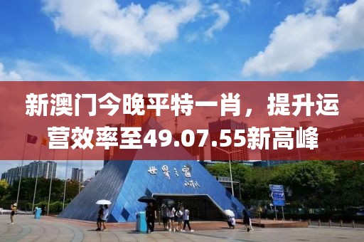 新澳门今晚平特一肖，提升运营效率至49.07.55新高峰