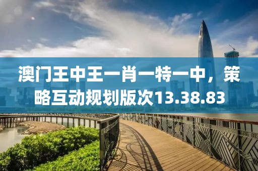 澳门王中王一肖一特一中，策略互动规划版次13.38.83