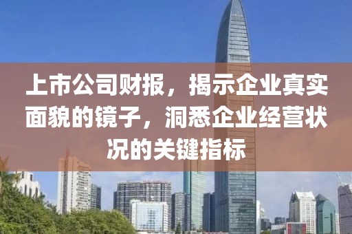 上市公司财报，揭示企业真实面貌的镜子，洞悉企业经营状况的关键指标