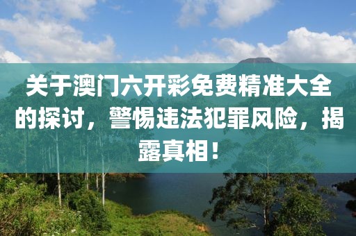 关于澳门六开彩免费精准大全的探讨，警惕违法犯罪风险，揭露真相！