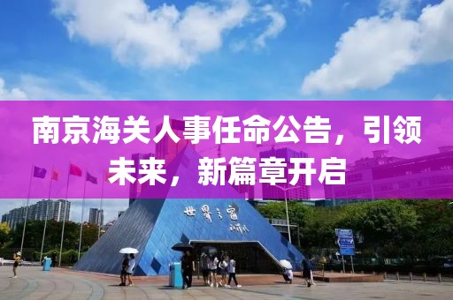 南京海关人事任命公告，引领未来，新篇章开启