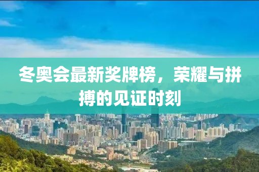 冬奥会最新奖牌榜，荣耀与拼搏的见证时刻