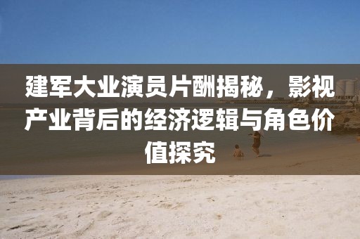 建军大业演员片酬揭秘，影视产业背后的经济逻辑与角色价值探究