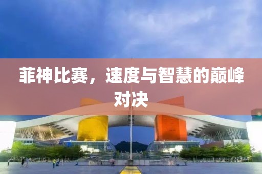 菲神比赛，速度与智慧的巅峰对决