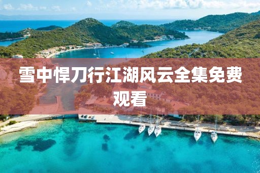 雪中悍刀行江湖风云全集免费观看