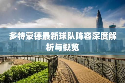 多特蒙德最新球队阵容深度解析与概览