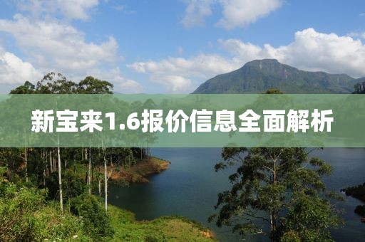 新宝来1.6报价信息全面解析