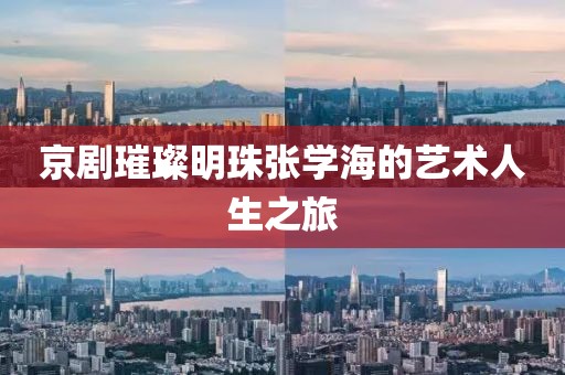 京剧璀璨明珠张学海的艺术人生之旅