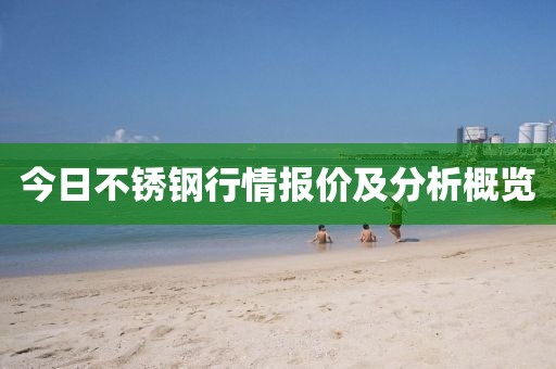 今日不锈钢行情报价及分析概览