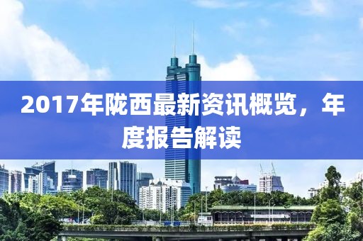 2017年陇西最新资讯概览，年度报告解读